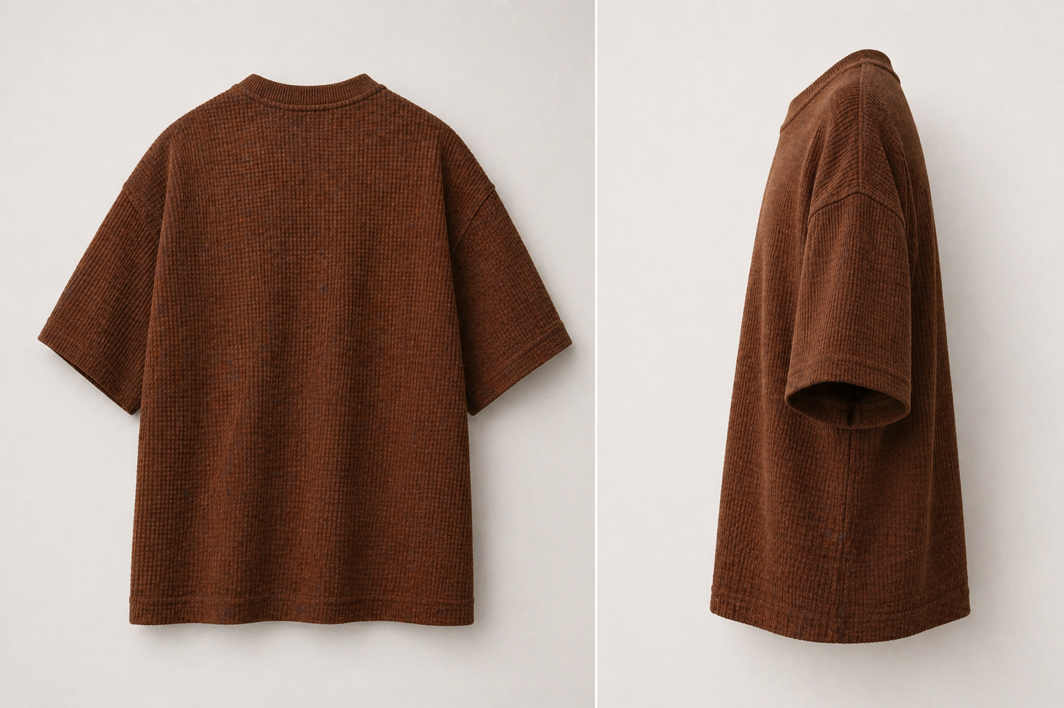 Coffee Oversize Waffle T-Shirt