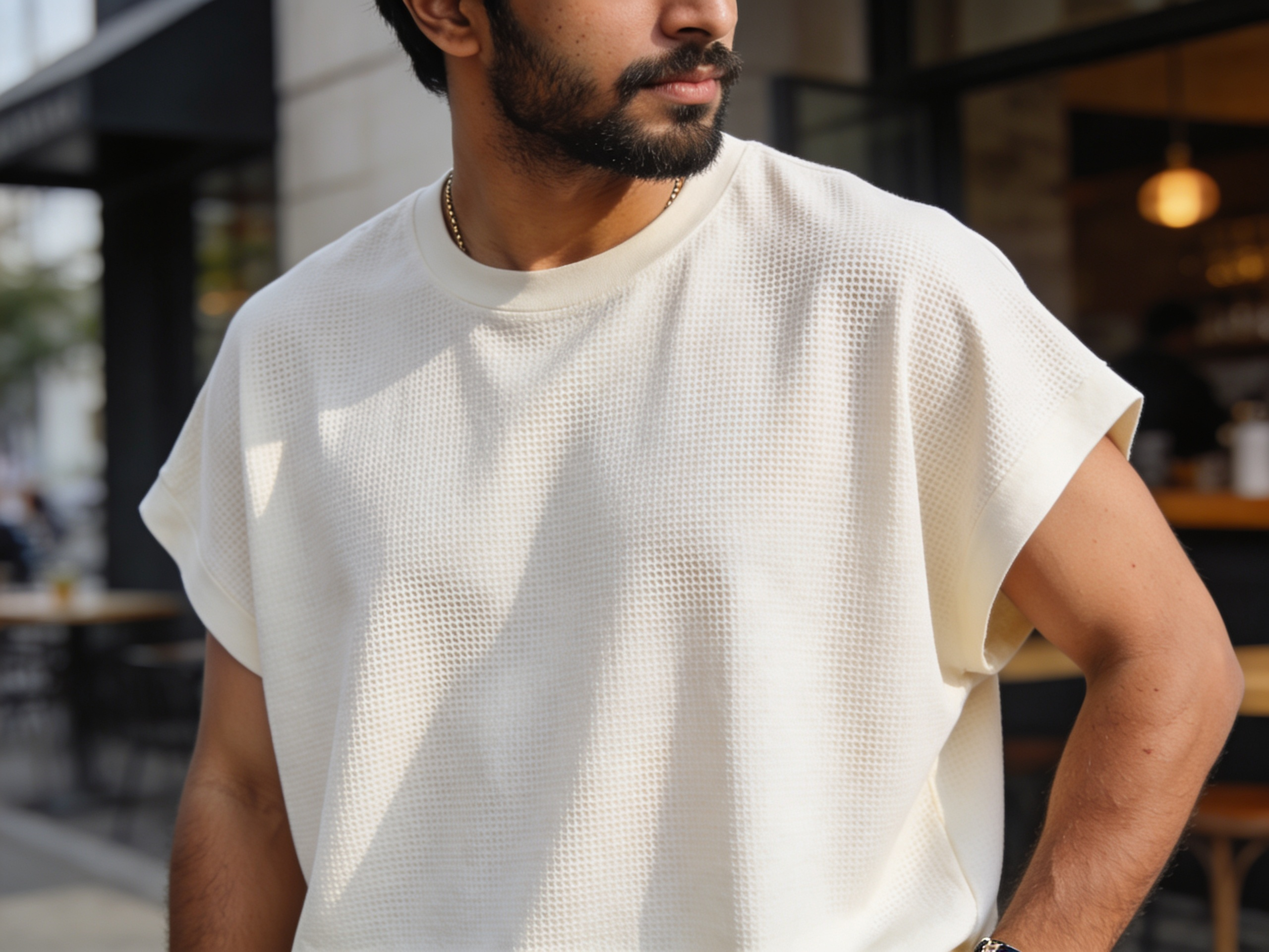 Oversized Waffle Tee