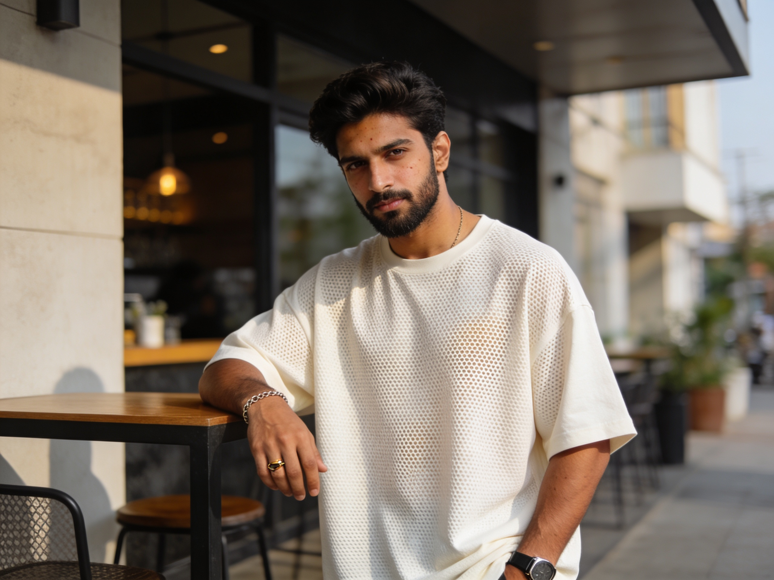 Oversized Waffle Tee